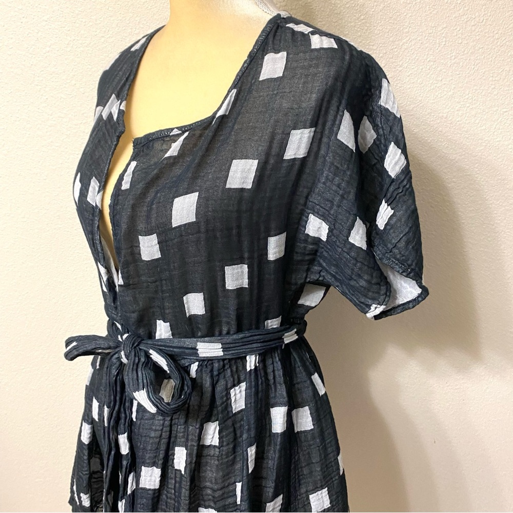 Ace & Jig Reversible Duo Cardi in Black Hopscotch - Picture 6 of 9